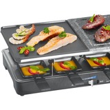 Clatronic RG 3518 Sort 1400 W, Raclette Sort/rustfrit stål, 1400 W, 220-240 V, 50 - 60 Hz, 4,85 kg, 8 stk