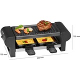 Clatronic RG 3592 , Raclette Sort/Sølv