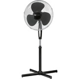 Clatronic VL 3741 S Sort, Blæser Sort, Husholdning bladløs ventilator, Sort, Gulv, Metal, 40 cm, Knapper