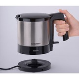 Cloer 4720 elkedel 1 L 1800 W Sort, Rustfrit stål rustfrit stål/Sort, 1 L, 1800 W, Sort, Rustfrit stål, Rustfrit stål, Vandmåler, Ledningsfri