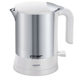Cloer 4891 elkedel 1,2 L 2200 W Rustfrit stål, Hvid rustfrit stål/Hvid, 1,2 L, 2200 W, Rustfrit stål, Hvid, Plast, Rustfrit stål, Ledningsfri