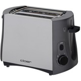 Cloer Toaster 3410 2 skive(r) 825 W, Brødrister aluminium/Sort, 2 skive(r), 825 W, 230 V, 275 x 160 x 180 mm