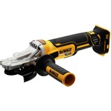 DEWALT Batteridrevet vinkelsliber med flad hoved DCG405FNT, 18 Volt Sort/Gul