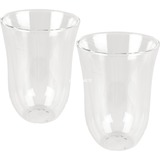 DeLonghi 5513214611 kaffeglas Transparent 2 stk 220 ml gennemsigtig, Transparent, Glas, 2 stk, Rydde, 220 ml, 117 mm