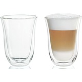 DeLonghi 5513214611 kaffeglas Transparent 2 stk 220 ml gennemsigtig, Transparent, Glas, 2 stk, Rydde, 220 ml, 117 mm