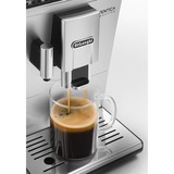 DeLonghi Autentica Cappuccino ETAM 29.660.SB Espressomaskine, Kaffe/Espresso Automat Sølv/Sort, Espressomaskine, Kaffebønner, Indbygget kværn, 1450 W, Sort, Rustfrit stål