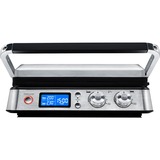DeLonghi CGH 1030D Kontaktgrill Sølv/Sort, Rustfrit stål, Rektangulær, Knapper, Dreje, 370 x 230 mm, LED, 2000 W