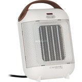 DeLonghi Capsule HFX30C18.IW Indendørs Brun, Hvid 1800 W Blæser med elektrisk områdevarmer, Varmeblæser Hvid, Blæser med elektrisk områdevarmer, Keramisk, CE, Indendørs, Skrivebord, Gulv, Bord, Brun, Hvid