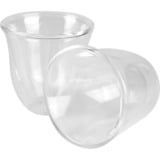 DeLonghi DLSC310 Transparent 2 stk 90 ml, Glas gennemsigtig, Transparent, Glas, Rund, 2 stk, Rydde, 90 ml