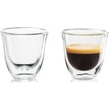 DeLonghi DLSC310 Transparent 2 stk 90 ml, Glas gennemsigtig, Transparent, Glas, Rund, 2 stk, Rydde, 90 ml