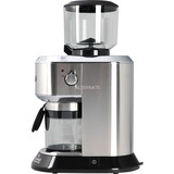 DeLonghi Dedica Sølv, Kaffekværn Sølv/Sort, Burr kværn, 350 g, Konisk møtrik, Rustfrit stål, LCD, Sølv