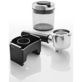 DeLonghi Dedica Sølv, Kaffekværn Sølv/Sort, Burr kværn, 350 g, Konisk møtrik, Rustfrit stål, LCD, Sølv