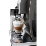 DeLonghi Dedica Style DINAMICA PLUS Fuld-auto Kombi kaffemaskine, Kaffe/Espresso Automat Titanium, Kombi kaffemaskine, Kaffebønner, Indbygget kværn, 1450 W, Platin
