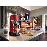 DeLonghi Dedica Style EC 685.R Semi-auto Espressomaskine 1,1 L Rød, Espressomaskine, 1,1 L, Kaffekapsel, Malet kaffe, 1300 W, Sort, Rød, Sølv