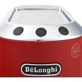 DeLonghi Dedica Style EC 685.R Semi-auto Espressomaskine 1,1 L Rød, Espressomaskine, 1,1 L, Kaffekapsel, Malet kaffe, 1300 W, Sort, Rød, Sølv