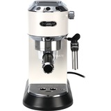 DeLonghi Dedica Style EC 685.W Semi-auto Espressomaskine 1,1 L Hvid/højglans sølv, Espressomaskine, 1,1 L, Kaffekapsel, Malet kaffe, 1300 W, Sort, Sølv, Hvid