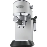 DeLonghi Dedica Style EC 685.W Semi-auto Espressomaskine 1,1 L Hvid/højglans sølv, Espressomaskine, 1,1 L, Kaffekapsel, Malet kaffe, 1300 W, Sort, Sølv, Hvid