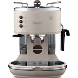 DeLonghi Icona Vintage ECOV 311.BG Semi-auto Espressomaskine 1,4 L Beige/højglans sølv, Espressomaskine, 1,4 L, Malet kaffe, 1100 W, Hvid