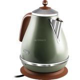 DeLonghi KBOV 2001.GR elkedel 1,7 L 2000 W Grøn Grøn, 1,7 L, 2000 W, Grøn, Rustfrit stål, Vandmåler, Overophedningsbeskyttelse