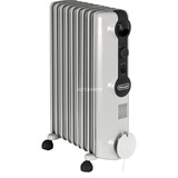 DeLonghi Radia S TRRS0920 Indendørs Hvid 2000 W Olie elektrisk områdevarmer, Radiator grå, Olie elektrisk områdevarmer, Olie, 1,4 m, Indendørs, Gulv, Hvid