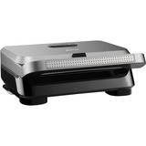 DeLonghi SW12B.CS kontaktgrill, Sandwich maker Sølv/Sort, Grå, Plast, Rektangulær, Grid, 2 zone(s), 800 W