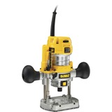 DeWALT D26203 Sølv, Gul 27000 rpm 900 W, Router Gul/Sølv, Sølv, Gul, 27000 rpm, 6,8 (5/16"), 16000 rpm, 5,5 cm, 7 m/s²