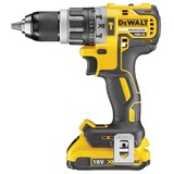 DeWALT Slagboremaskine 18V XR DCD796D2-QW , Slagborer skruemaskine Sort/Gul, inkls. kuffert, 2 akku, oplader mm.