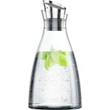 Emsa 505219 karaffel, kande & flaske 1 L Rustfrit stål, Transparent gennemsigtig/rustfrit stål, Karaffel, 1 L, Rustfrit stål, Transparent, Glas, 4 t, Flow