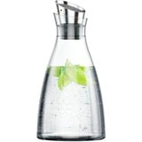 Emsa 505219 karaffel, kande & flaske 1 L Rustfrit stål, Transparent gennemsigtig/rustfrit stål, Karaffel, 1 L, Rustfrit stål, Transparent, Glas, 4 t, Flow