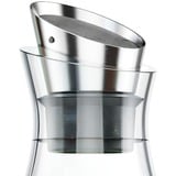 Emsa 505219 karaffel, kande & flaske 1 L Rustfrit stål, Transparent gennemsigtig/rustfrit stål, Karaffel, 1 L, Rustfrit stål, Transparent, Glas, 4 t, Flow