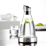 Emsa 505219 karaffel, kande & flaske 1 L Rustfrit stål, Transparent gennemsigtig/rustfrit stål, Karaffel, 1 L, Rustfrit stål, Transparent, Glas, 4 t, Flow