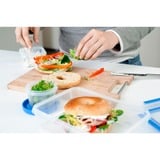 Emsa 508566 enhed til madopbevaring Rektangulær Sæt Transparent 3 stk, Boks gennemsigtig/Blå, Sæt, Rektangulær, Transparent, Termoplastisk elastomer (TPE), Tyskland, 167 mm