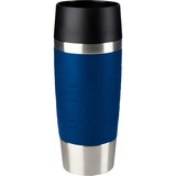 Emsa TRAVEL MUG kop Blå, Thermo mug mørkeblå, Enkelt, 0,36 L, Blå, Rustfrit stål