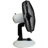 Fakir VC 25 SN Sort, Blæser Hvid/Sort, Husholdning ventilator, Sort, Gulv, Bord, Vindue, Metal, 38 dB, 38 cm