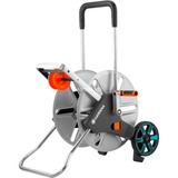 GARDENA 18550-20 haveslangespole Multi-positionshjul Vejledning Sort, Rustfrit stål, Slangevogn grå/Orange, Multi-positionshjul, Vejledning, Funktionel, Sort, Rustfrit stål, Metal, 100 m