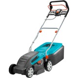 GARDENA 5034-20 Ikke kategoriseret, Plæneklipper Sort/Turkis, Skubbe plæneklipper, 34 cm, 2 cm, 6 cm, 40 L, 4 hjul