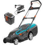 GARDENA 5038-20 Ikke kategoriseret, Plæneklipper Sort/Turkis, Skubbe plæneklipper, 450 m², 37 cm, 2 cm, 6 cm, Roterende knive