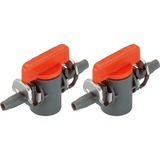 GARDENA 8357-20 kunstvandingssystemdel & tilbehør Spærreventil, Regulering ventil grå/Orange, Spærreventil, Drypvandingssystem, Plast, Grøn, Orange, 4.6 mm, 76,2 / 16 mm (3 / 16")