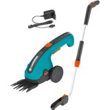 GARDENA 9855-20 batteridreven græssaks 8 cm 3,6 V Lithium-Ion (Li-Ion) Sort, Grøn, Græs sakse Turkis/Sort, 8 cm, Sort, Grøn, Lithium-Ion (Li-Ion), 3,6 V, 3 t, 2,5 At
