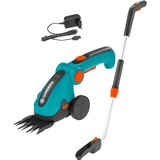 GARDENA 9858-20 batteridreven græssaks 8 cm 3,6 V Lithium-Ion (Li-Ion) Sort, Grøn, Græs sakse Turkis/Sort, 8 cm, Sort, Grøn, Lithium-Ion (Li-Ion), 3,6 V, 3,5 t, 3 At