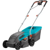 GARDENA PowerMax 1200/32 Skubbe plæneklipper Vekselstrøm Sort, Blå Sort/Turkis, Skubbe plæneklipper, 32 cm, 2 cm, 6 cm, 300 m², 30 L
