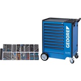 GEDORE 2657708 værktøjskasse, Værktøj Rulleborde værktøjsvogn Blå/Sort, 117,1 kg