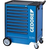 GEDORE 2657708 værktøjskasse, Værktøj Rulleborde værktøjsvogn Blå/Sort, 117,1 kg
