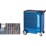 GEDORE 2657716 værktøjskasse, Værktøj Rulleborde værktøjsvogn Blå/Sort, 125,8 kg