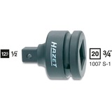 Hazet 1007S-1 boremaskine adapter til bit 1 stk, Topnøgle adapter Sort, 1 stk, 5,6 cm, 330 g