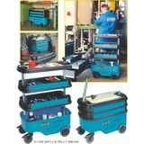 Hazet Assistent 166C Metal, Plast, Værktøj Rulleborde værktøjsvogn Metal, Plast, Sort, Blå, 300 kg, 398 mm, 725 mm, 1102 mm