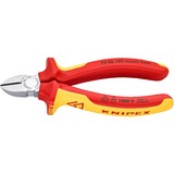 KNIPEX 70 06 140 tang Diagonale horisontale tænger, Skære tang Gul, Diagonale horisontale tænger, Krom-vanadium-stål, Plast, Rød/Orange, 14 cm, 160 g