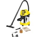 Kärcher 1.629-951.0 støv-udsuger Sort, Gul 17 L 300 W, Våd / tør støvsuger Gul/Sort, Dry, Sort, Gul, 17 L, 2 m, 3,5 cm, 4 hjul