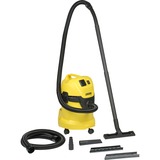 Kärcher WD 3 P 17 L Tromle vakuum Tør&våd 1400 W, Våd / tør støvsuger 1400 W, Tromle vakuum, Tør&våd, 17 L, 75 dB, Sort, Gul