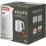 Krups BW2441 elkedel 1,6 L 2200 W Hvid Hvid, 1,6 L, 2200 W, Hvid, Rustfrit stål, Vandmåler, Filtrering